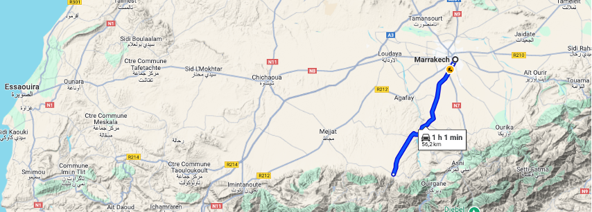 Localisation Dar Atlas