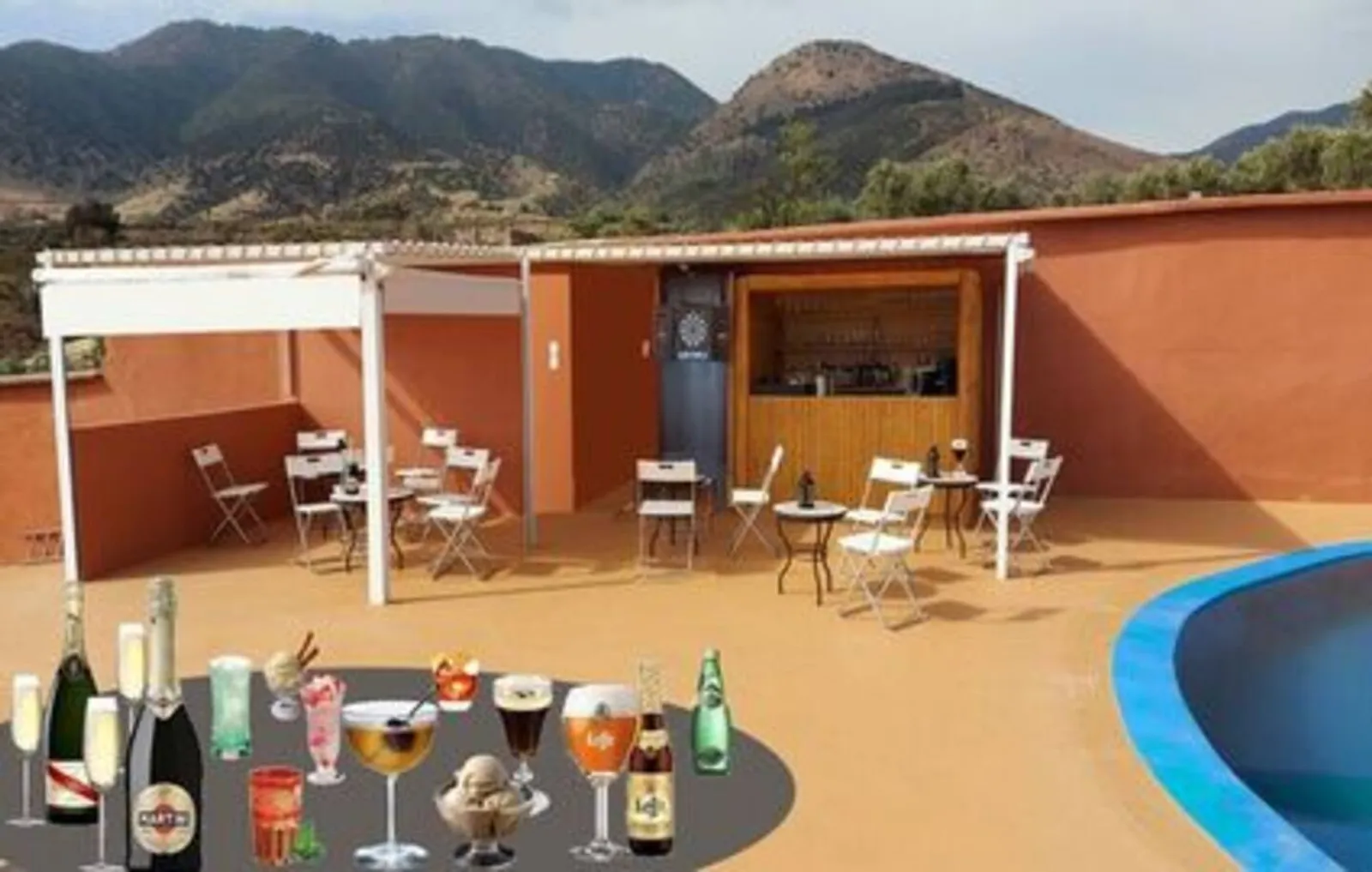 Bar da piscina - Refrescos Atlas Ecosite